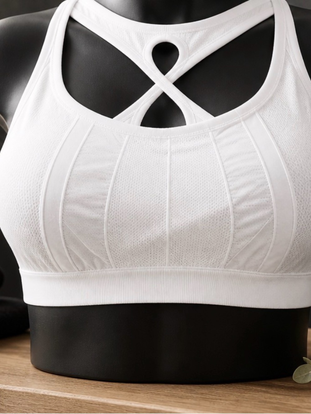 NWT plus size 3x Athletic Works White Cross-Back Sports Bra